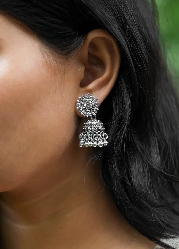 Radiance Box โ 15 Designer Oxidised Jhumkas with a Free Personalised Card