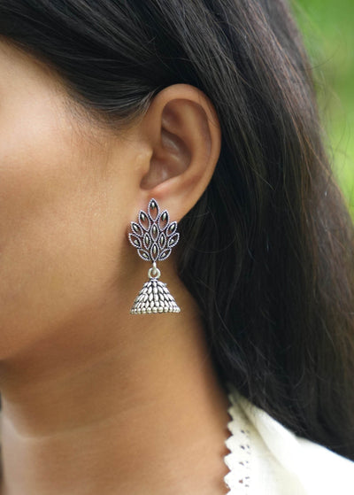 Radiance Box โ 15 Designer Oxidised Jhumkas with a Free Personalised Card