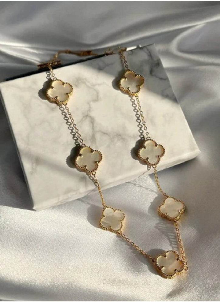White clover 18k Gold Plated Bracelet - Craftybella
