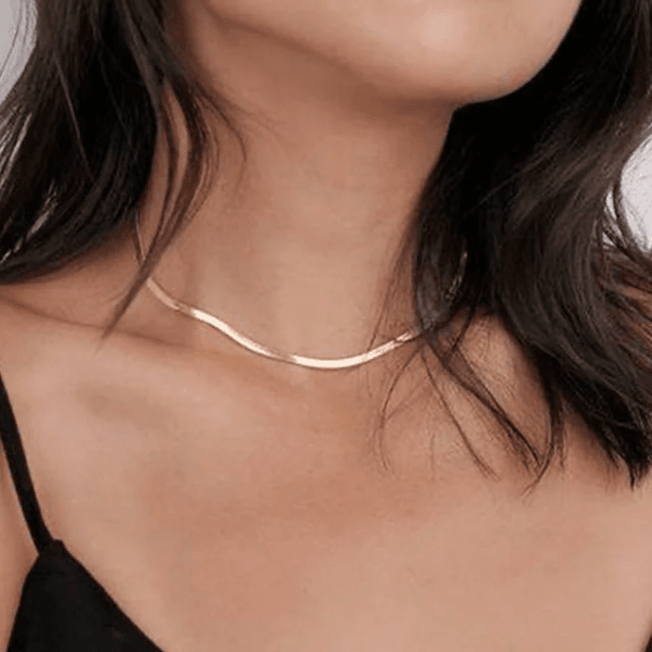 Snake chain necklace 18k gold anti-tarnish - Craftybella