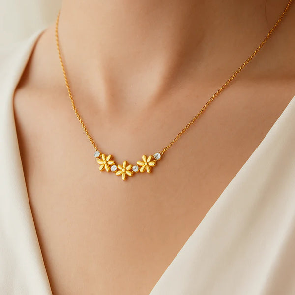 Blossom Daze Necklace - 18K Gold Plated