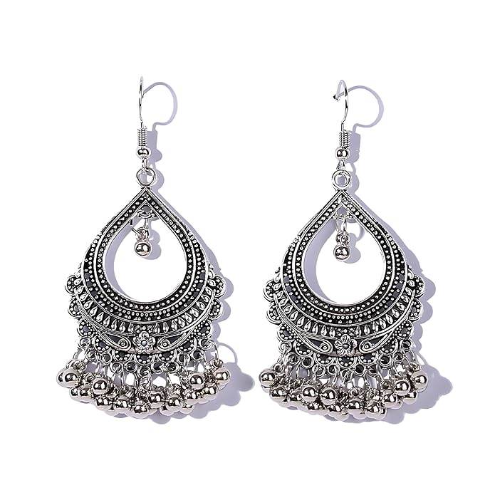 Taarini Boho Teardrop Afghani Danglers - Craftybella
