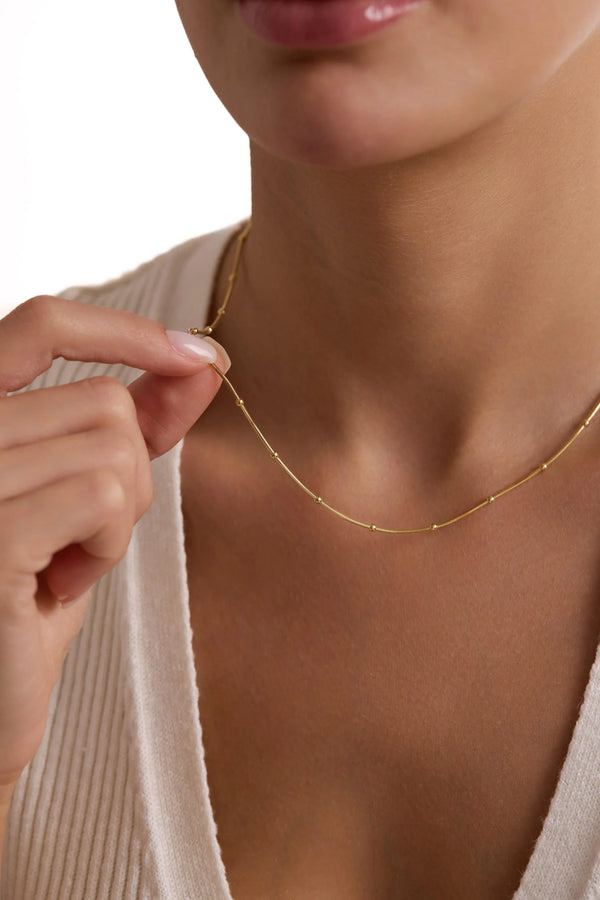 Serene Glow Necklace -  18K Gold Plated