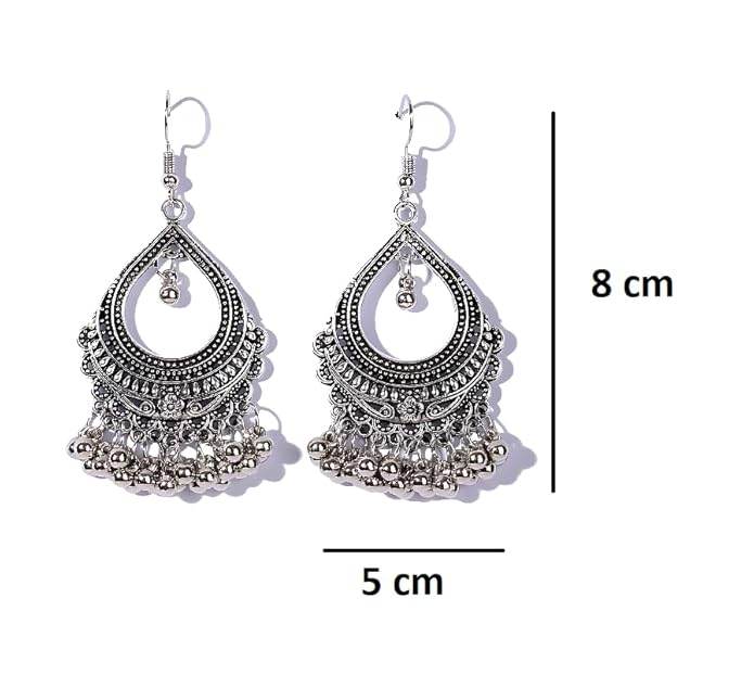 Taarini Boho Teardrop Afghani Danglers - Craftybella
