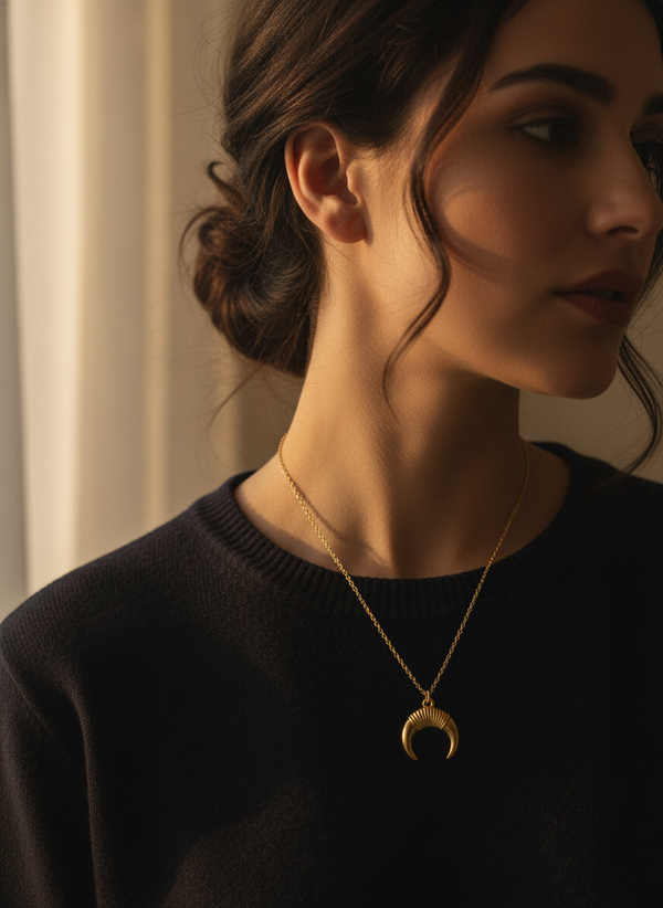 Luna Crescent Necklace
