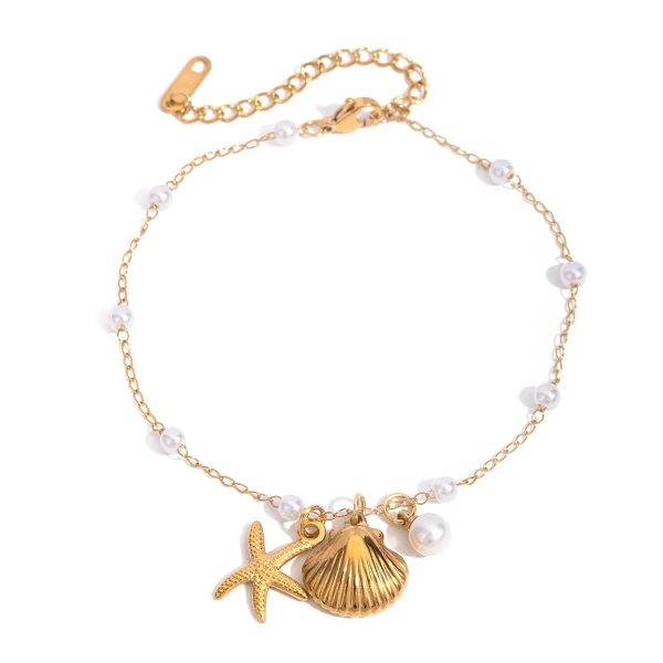 Beach heaven bracelet gold plated - Craftybella