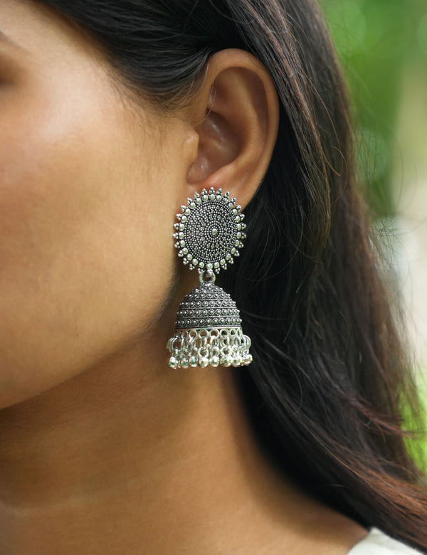 Oxidise circle drop quality jhumka