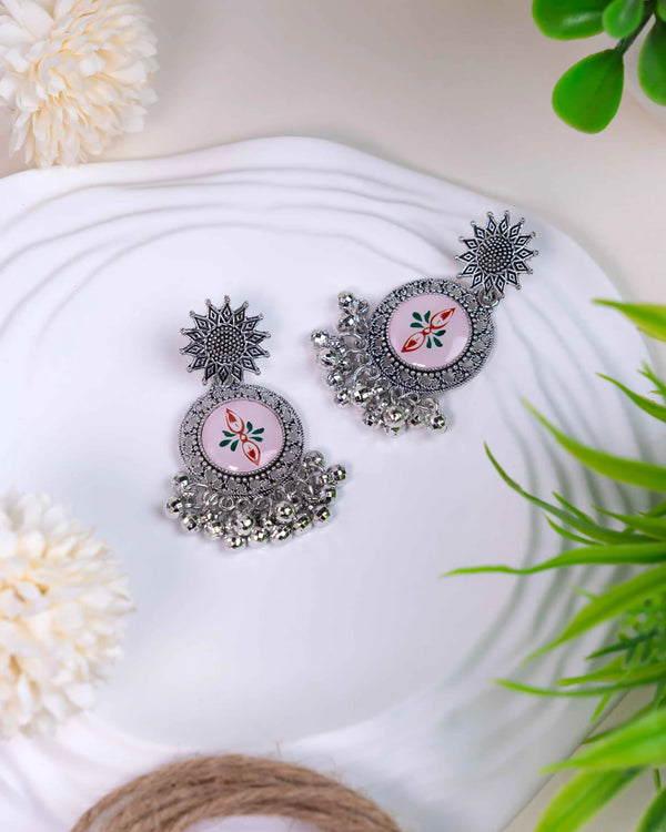 Vintage Oxidised Art Jhumka