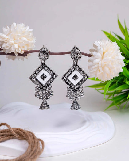 Classic Oxidised Jhumkas