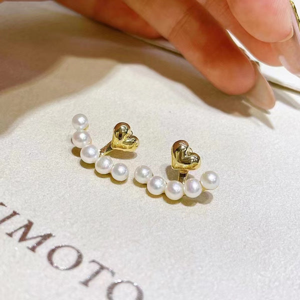 Golden Heart Small Stud