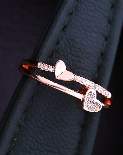 Velora Golden Rose Adjustable Ring - Craftybella