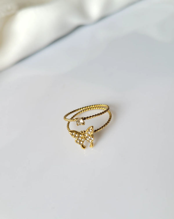 Flutter Shine Ring – 18K Gold Plated