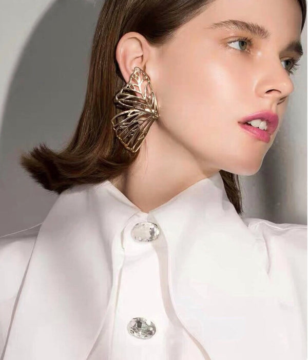 Butterfly Golden Korean Earring