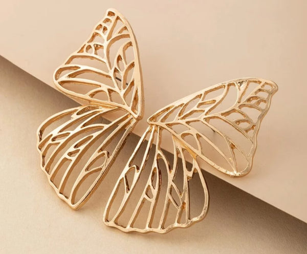 Butterfly Golden Korean Earring