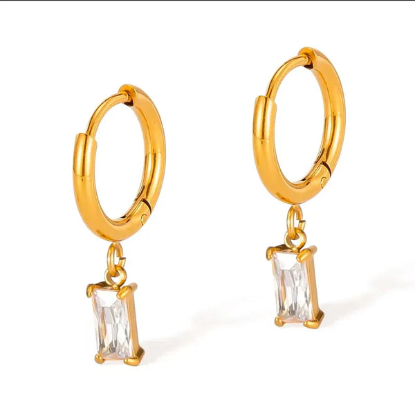 Luxe Drop Hoop Earrings