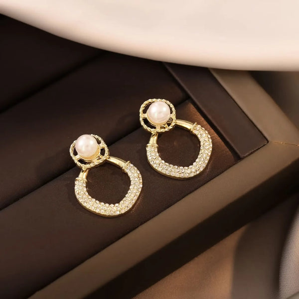 Korean style pearl earrings