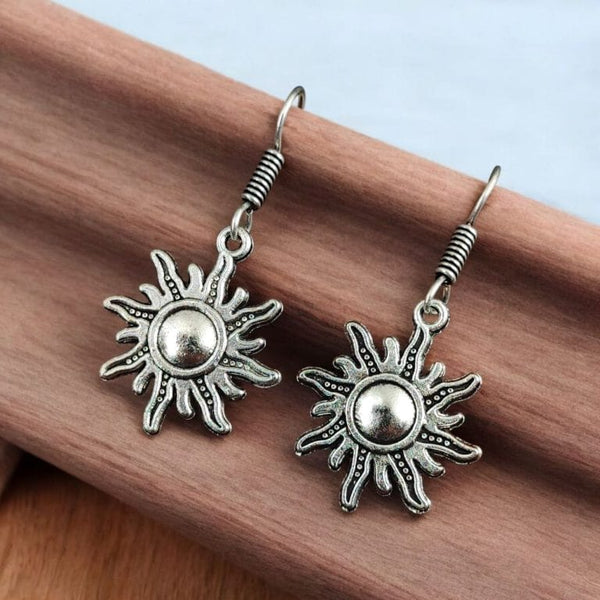Sun Earrings | Adorable Premium Quality German Silver Hook Earring