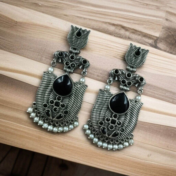 Lotus Earrings with Pearl Detailing – Elephant Dangler Jewelry - Craftybella