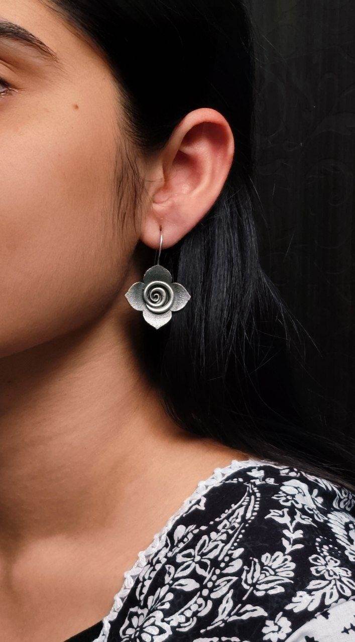 Traditional Rose Stud Earrings - Craftybella