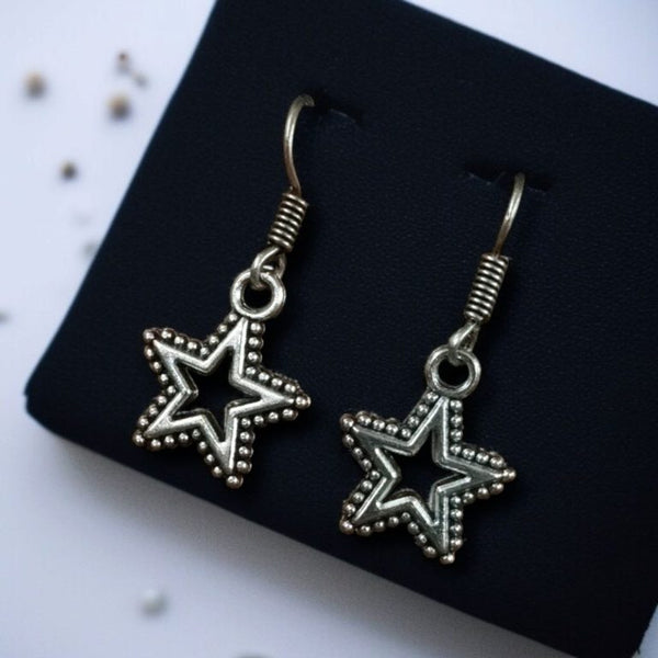 Handcrafted Star Dangler Earrings – Perfect Hook Style Jewelry